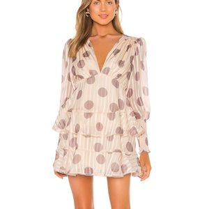 Keepsake Cream Dot Dress